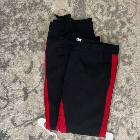 Travis Twill Joggers Black and Red - Picture 6 of 6